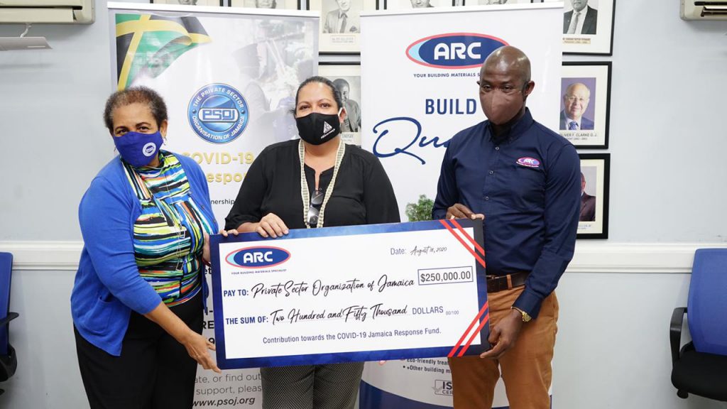 ARC Makes a Substantial Donation to PSOJ’s COVID-19 Response Fund